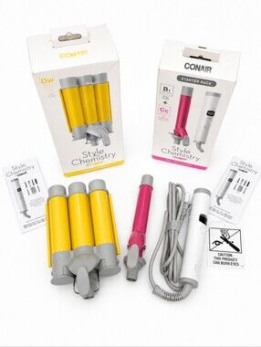 Conair Style Chemistry Starter Pack + Deep Waves Waver Attachment Set New In Box